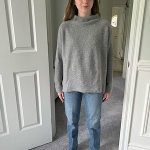 Vince grey cashmere mock neck sweater